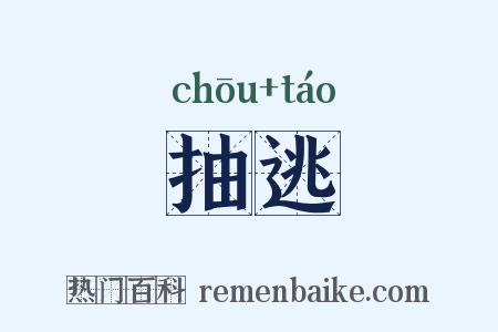 抽逃是什么意思的图片